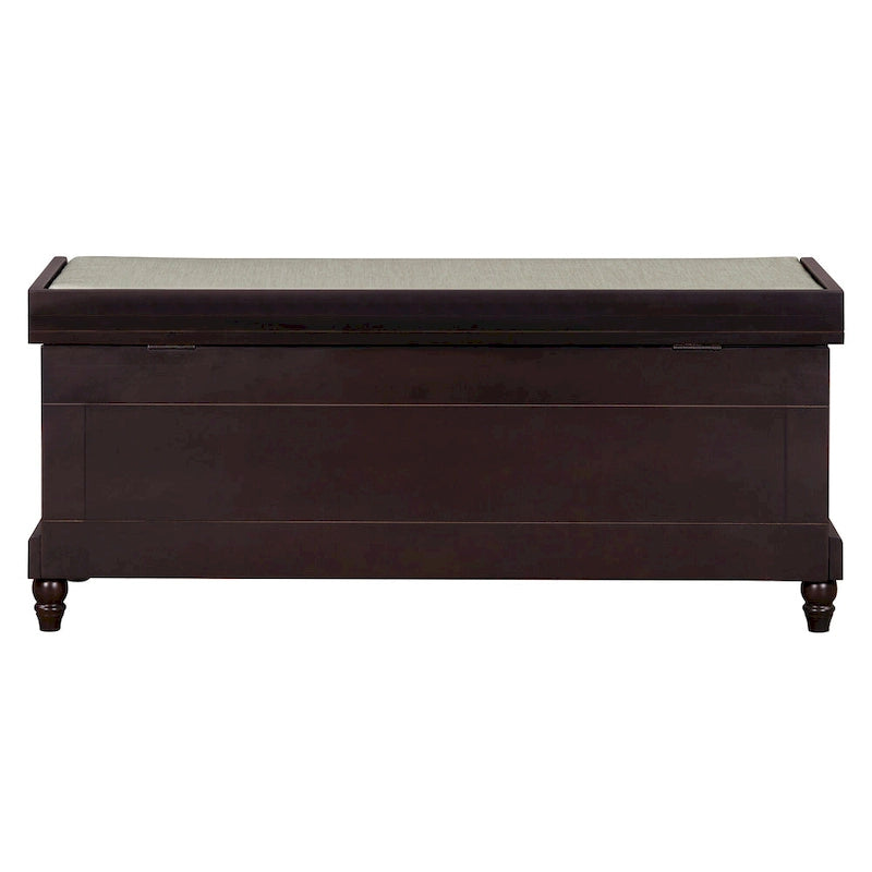 Banc à chaussures cannelé classique avec coussin et 3 tiroirs