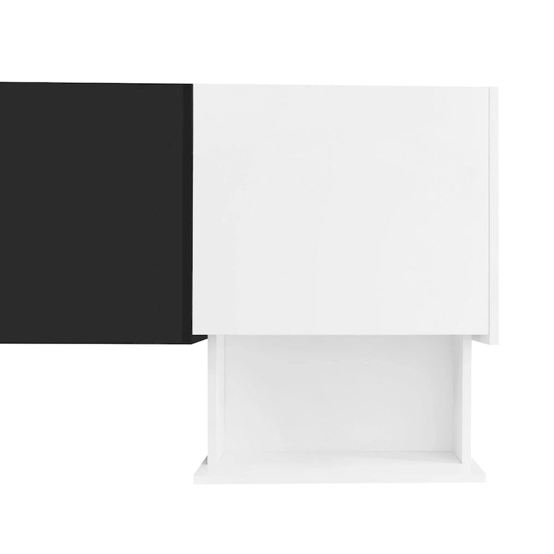 Meuble TV 74" avec rangement et compartiment pour TV jusqu'à 80"