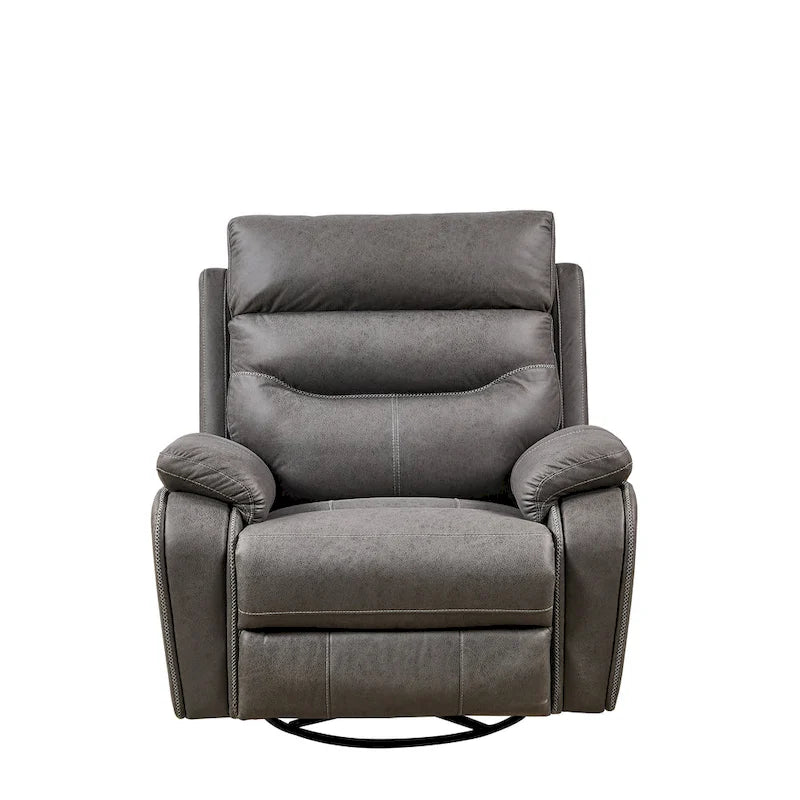 Dual Motor Power Swivel Rocker Recliner Chair with USB Ports and Adjustable Headrest