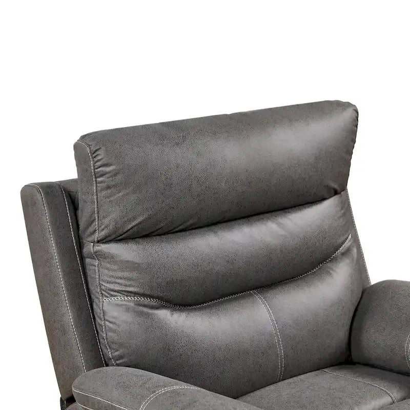 Fauteuil inclinable motorisé avec pivotement et bascule, ports USB et appuie-tête réglable