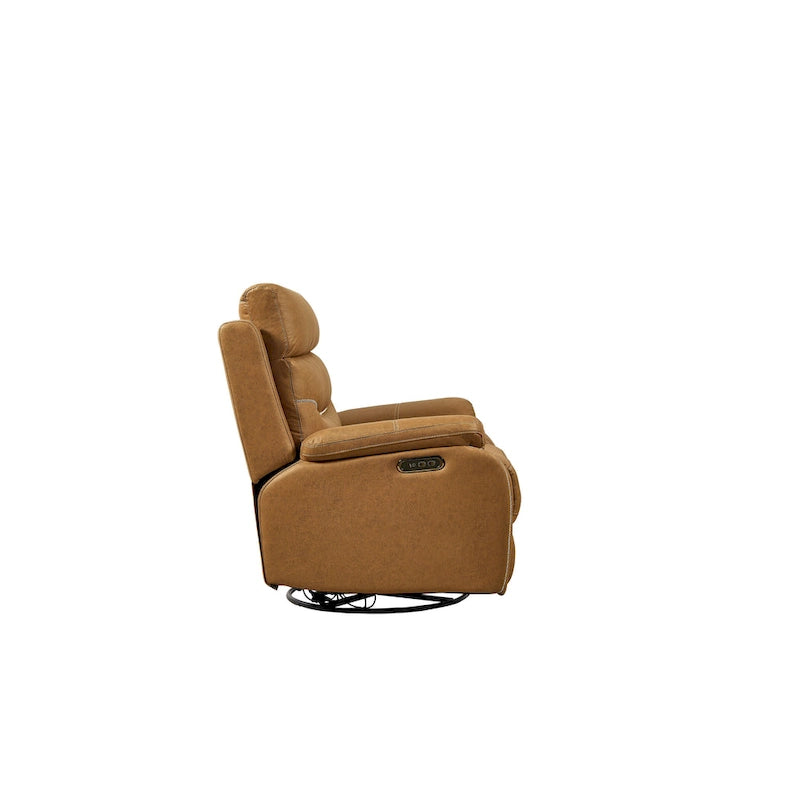 Fauteuil inclinable motorisé avec pivotement et bascule, ports USB et appuie-tête réglable