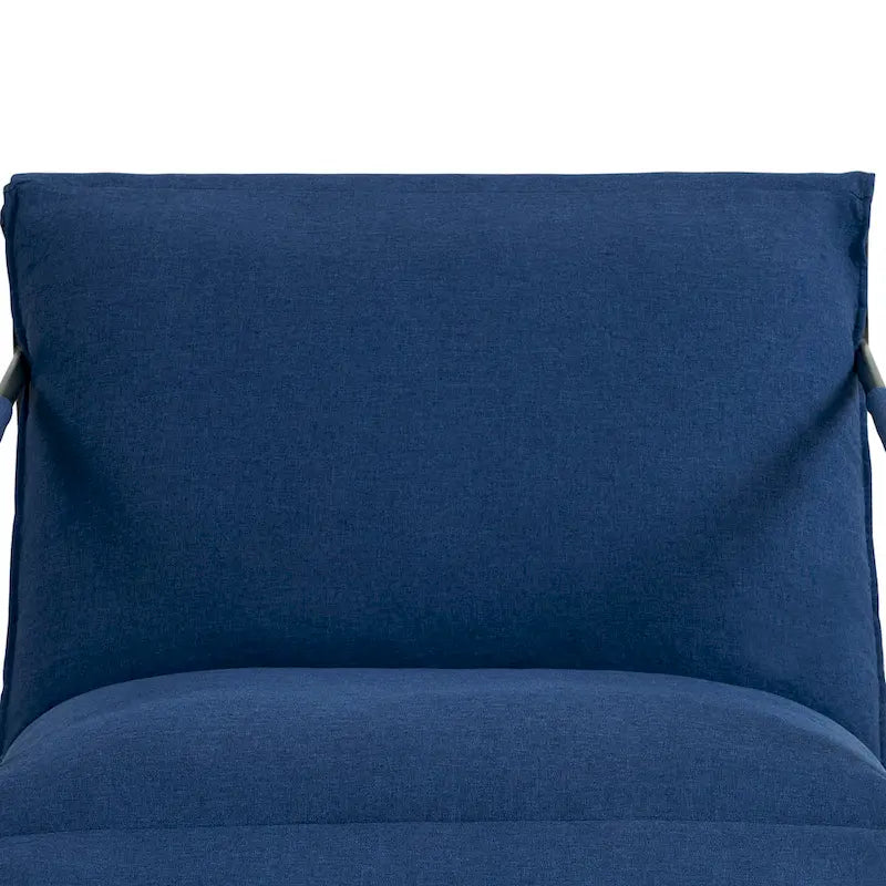 Fauteuil d'appoint en tissu, avec structure métallique, lot de 2