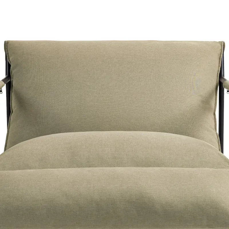 Fauteuil d'appoint en tissu, avec structure métallique, lot de 2