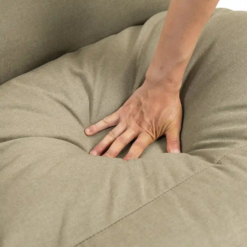 Fauteuil d'appoint en tissu, avec structure métallique, lot de 2