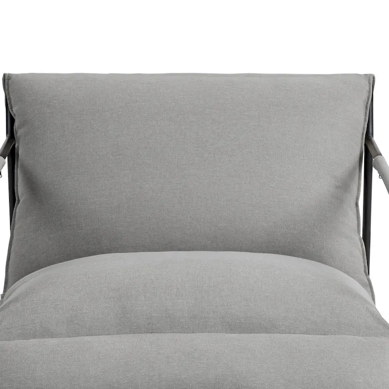 Fauteuil d'appoint en tissu, avec structure métallique, lot de 2