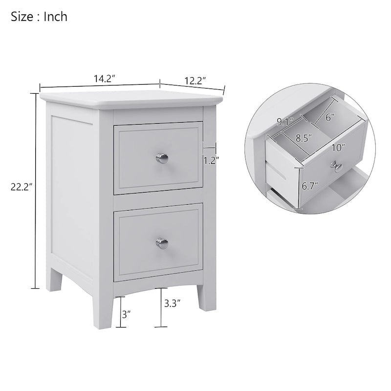Solid Wood Nightstand