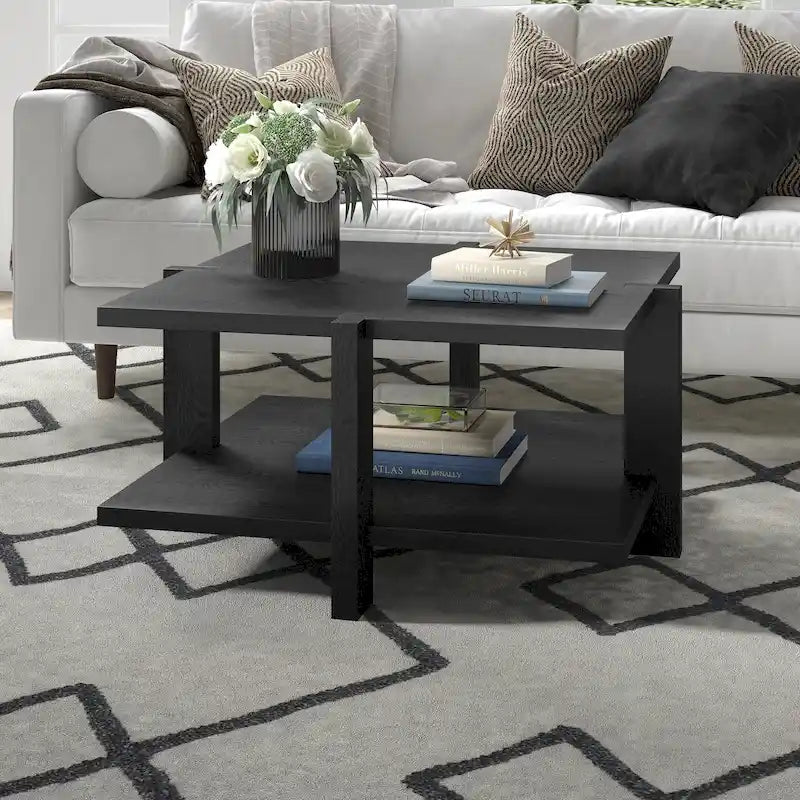34.66" Wide Square Coffee Table