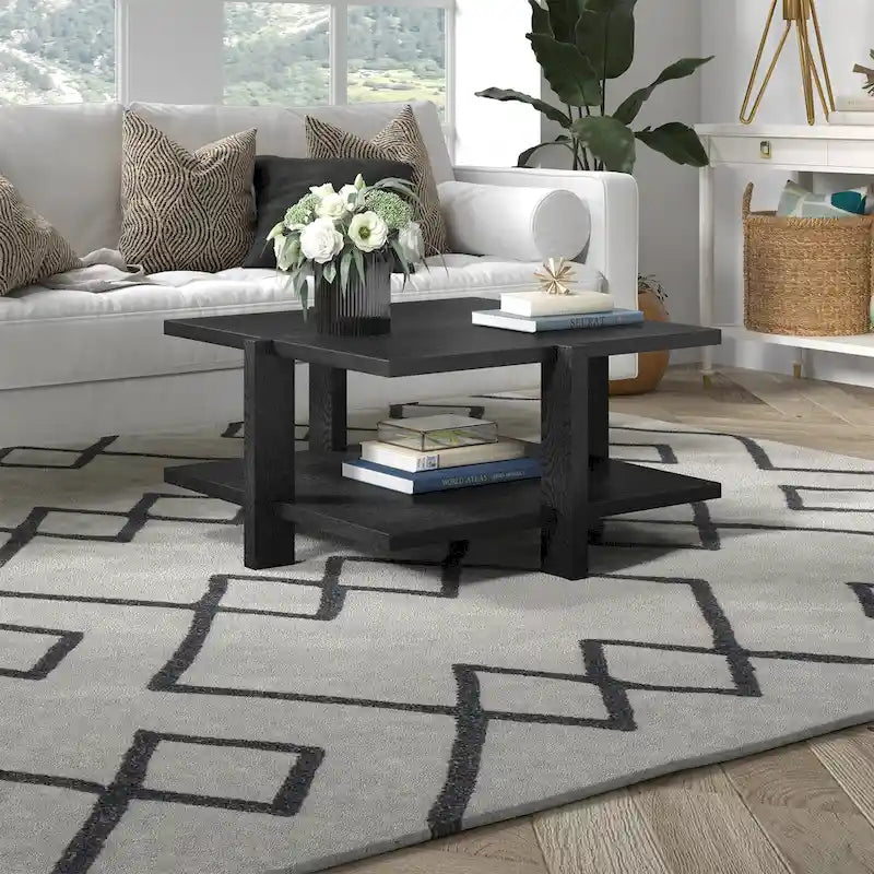 34.66" Wide Square Coffee Table