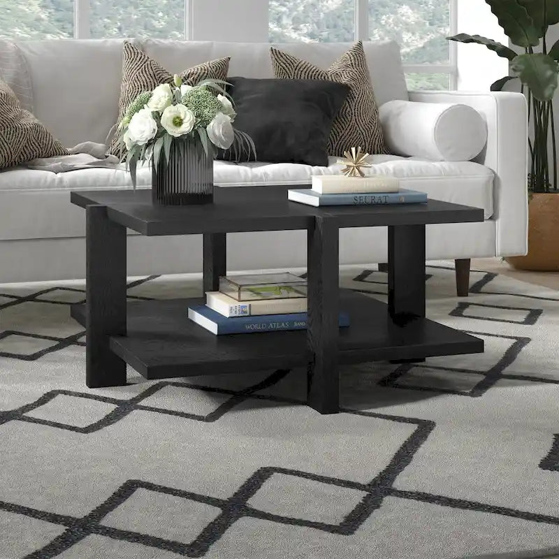 34.66" Wide Square Coffee Table