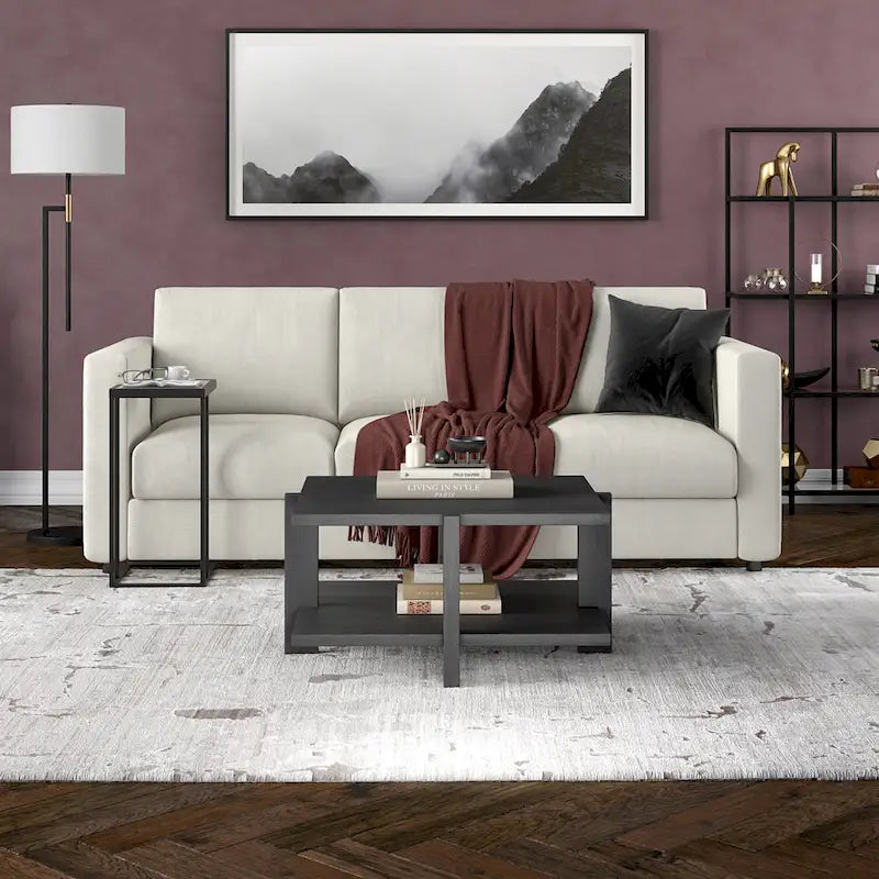 Table basse carrée de 34,66" de large