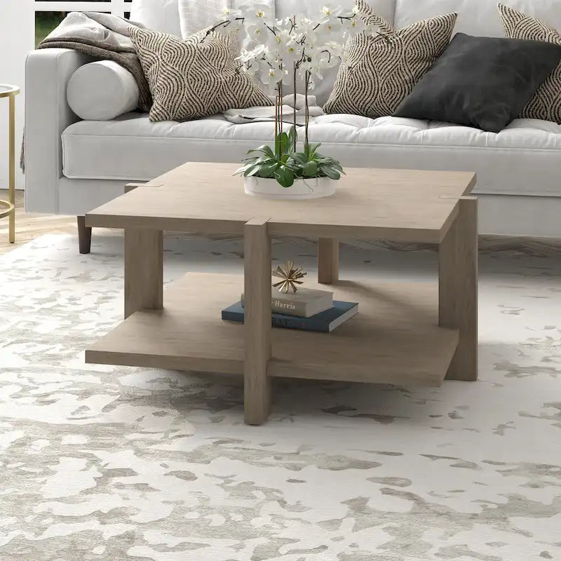 Table basse carrée de 34,66" de large