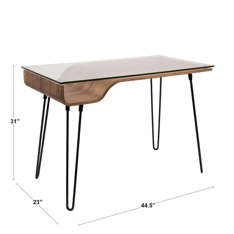 Bureau de travail moderne du milieu du siècle