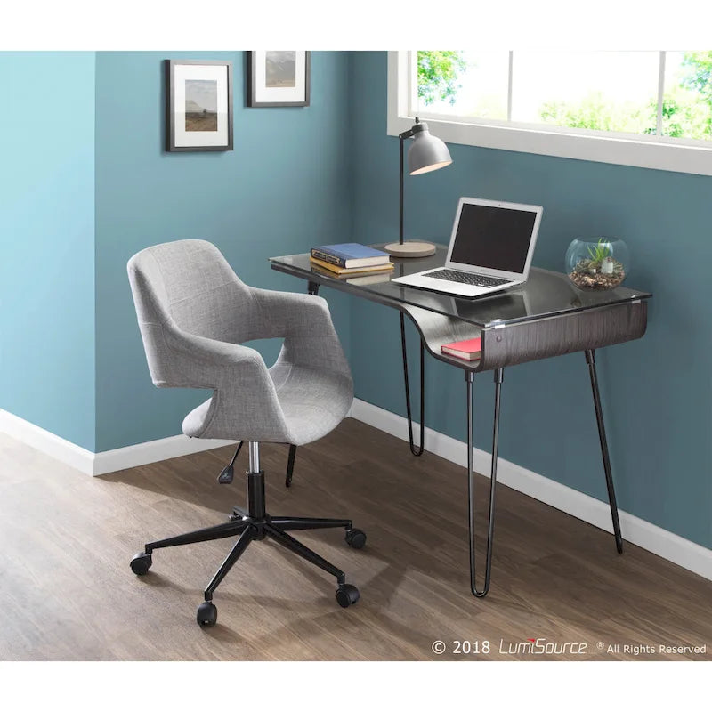Bureau de travail moderne du milieu du siècle