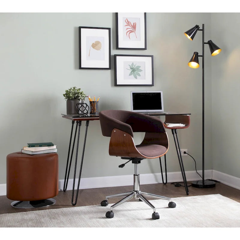Bureau de travail moderne du milieu du siècle