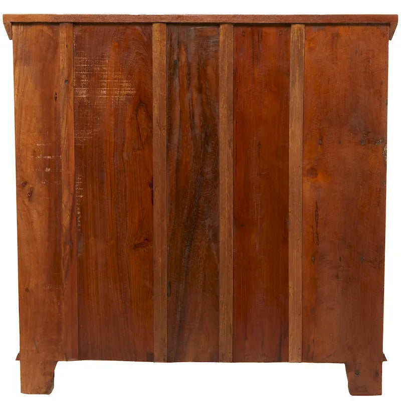 Armoire artisanale en bois brun