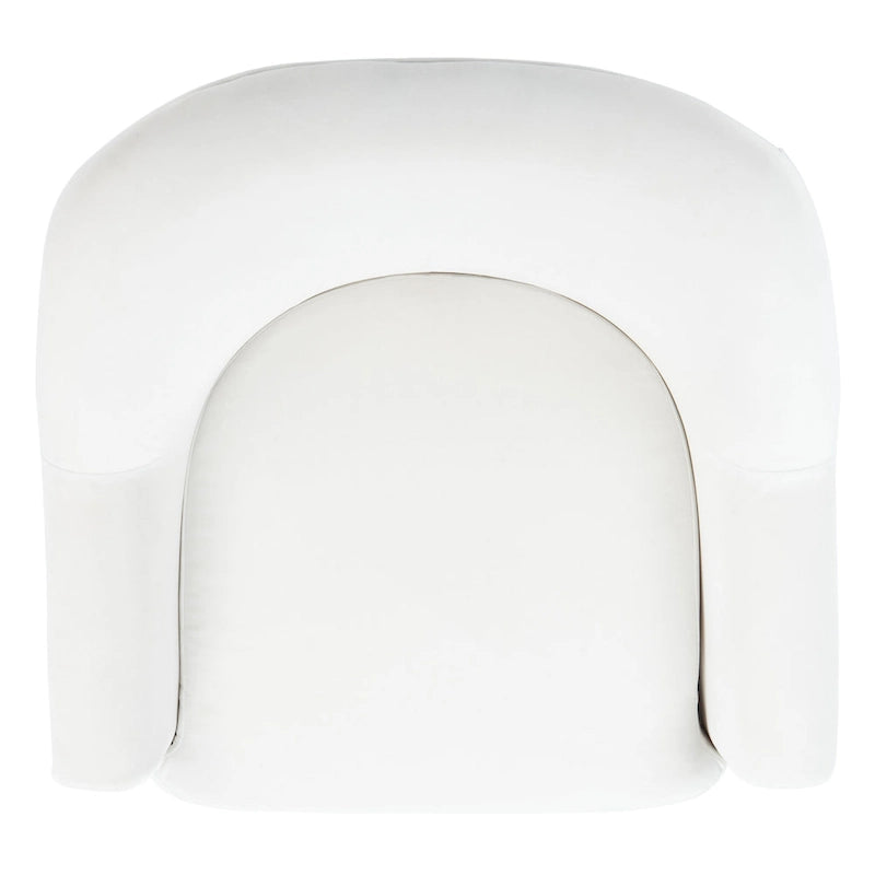 Fauteuil d'appoint en velours avec pieds en métal doré