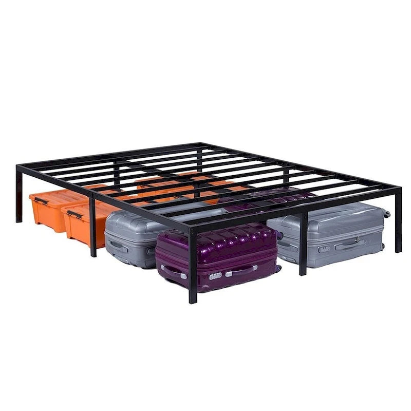 Cadre de lit plateforme en métal robuste de 16 pouces de hauteur, taille King