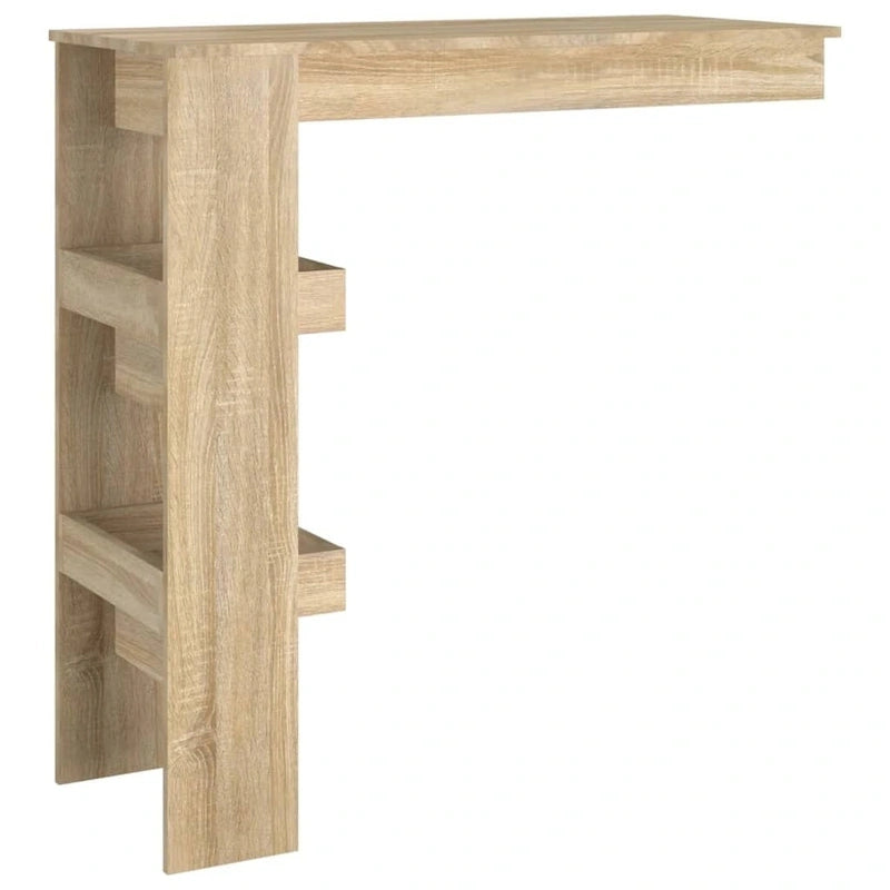 Table de bar murale - Table de salle à manger de cuisine / bureau en bois d'ingénierie 102,1 x 45 x 103,4 cm