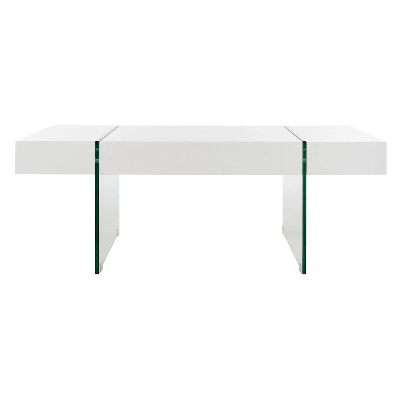 Glass Leg Rectangular Coffee Table - 43.3 W x 23.6 L x 15.7 H