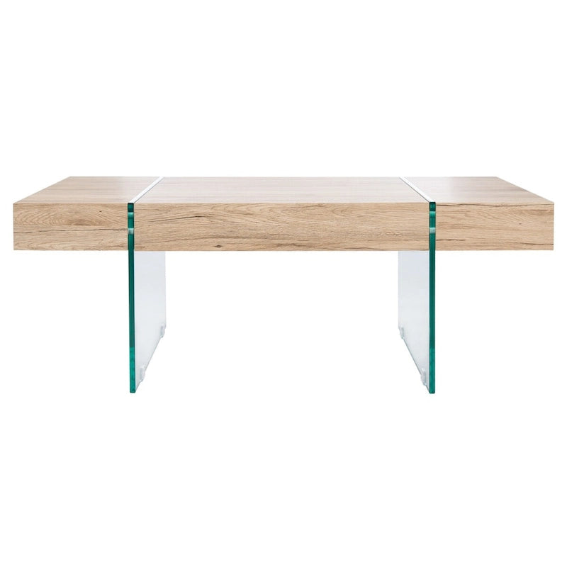 Glass Leg Rectangular Coffee Table - 43.3 W x 23.6 L x 15.7 H