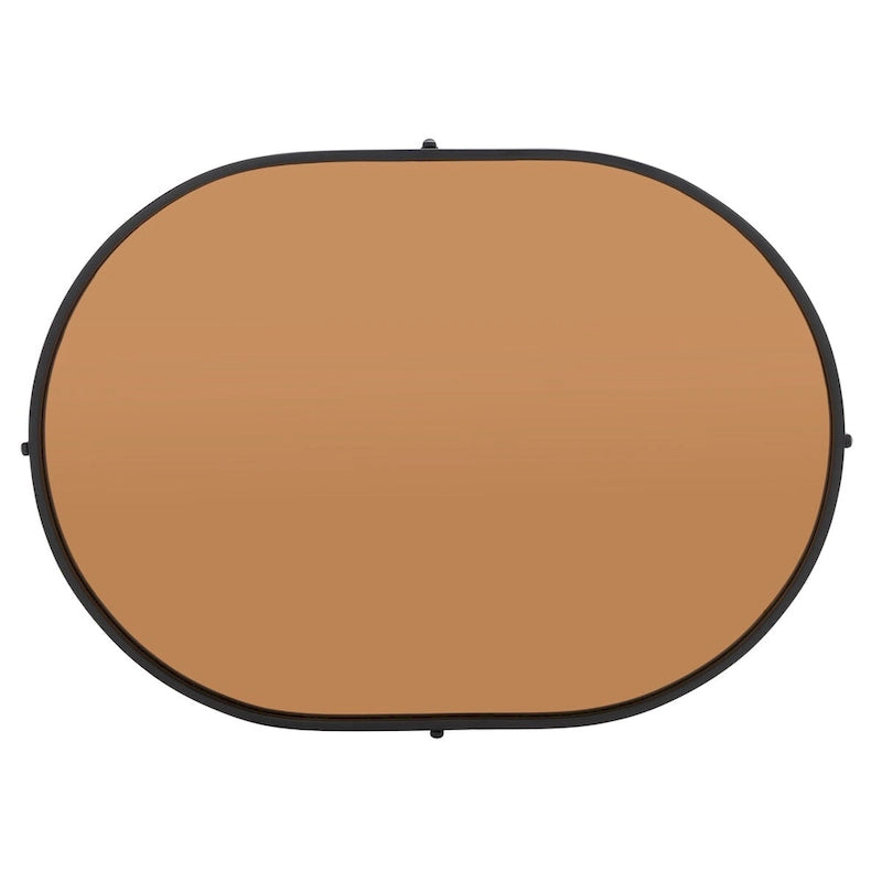 Table basse ovale en miroir - 32 po L x 23 po P x 14 po H
