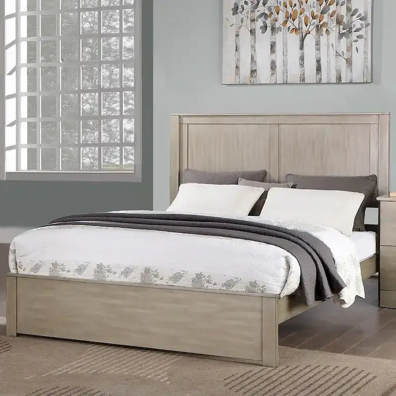 Queen Bed with 2-Panel Headboard