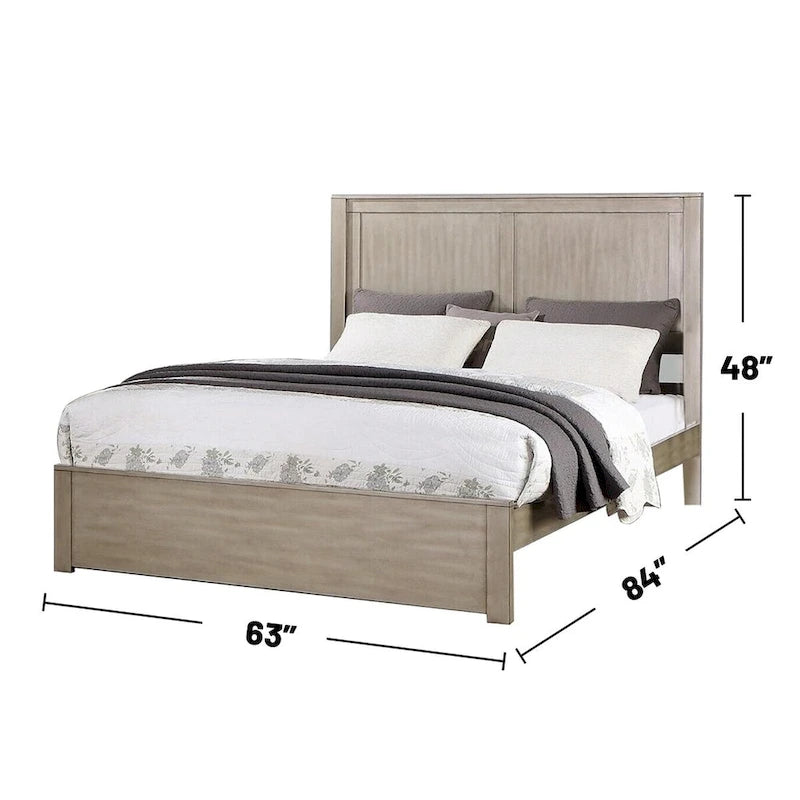Queen Bed with 2-Panel Headboard