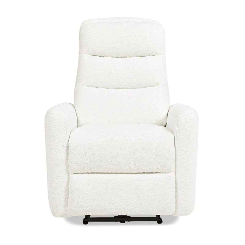 Fauteuil inclinable motorisé à dossier haut en bouclette de 35,5 po
