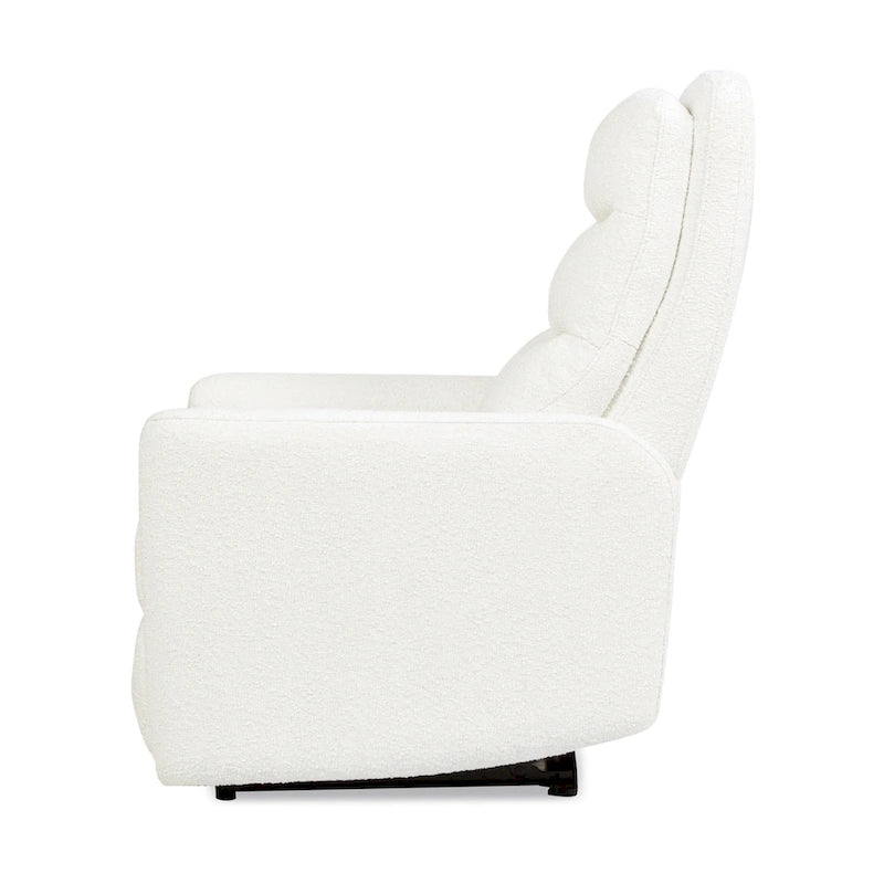 Fauteuil inclinable motorisé à dossier haut en bouclette de 35,5 po