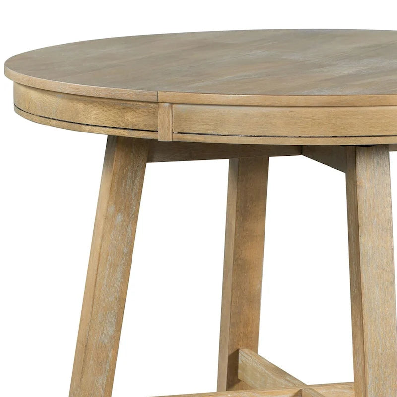 Table de salle à manger extensible vintage et élégante avec rallonge amovible