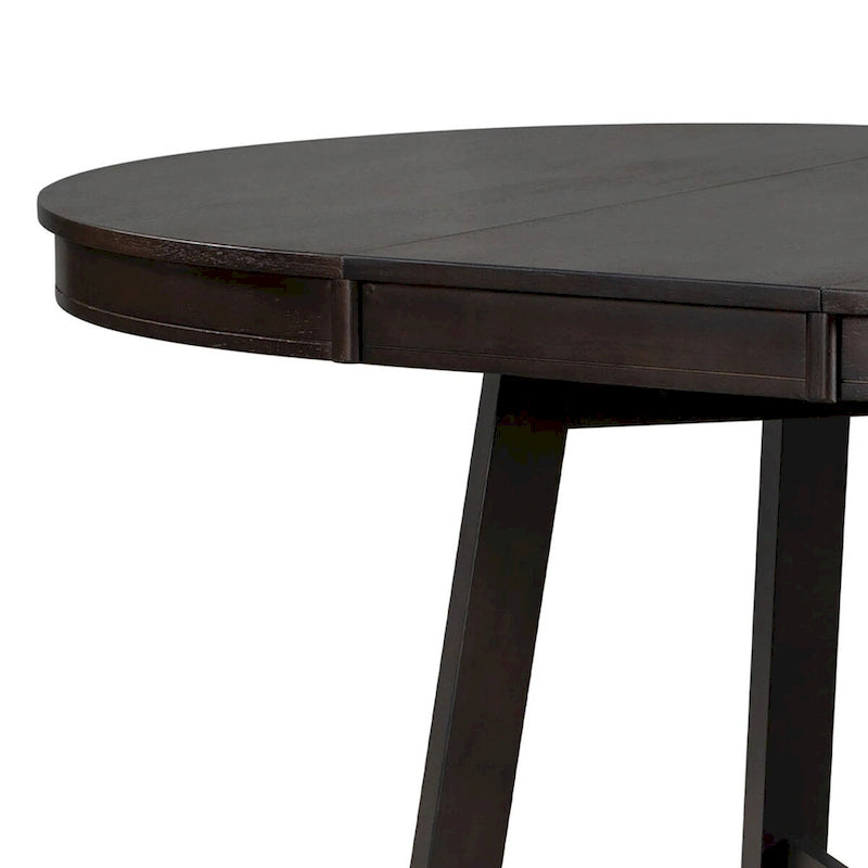 Table de salle à manger extensible vintage et élégante avec rallonge amovible