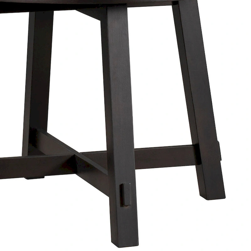 Table de salle à manger extensible vintage et élégante avec rallonge amovible
