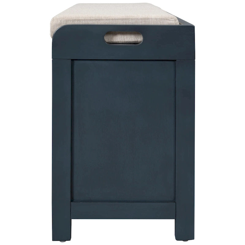 Banc de rangement avec panier amovible et 2 tiroirs