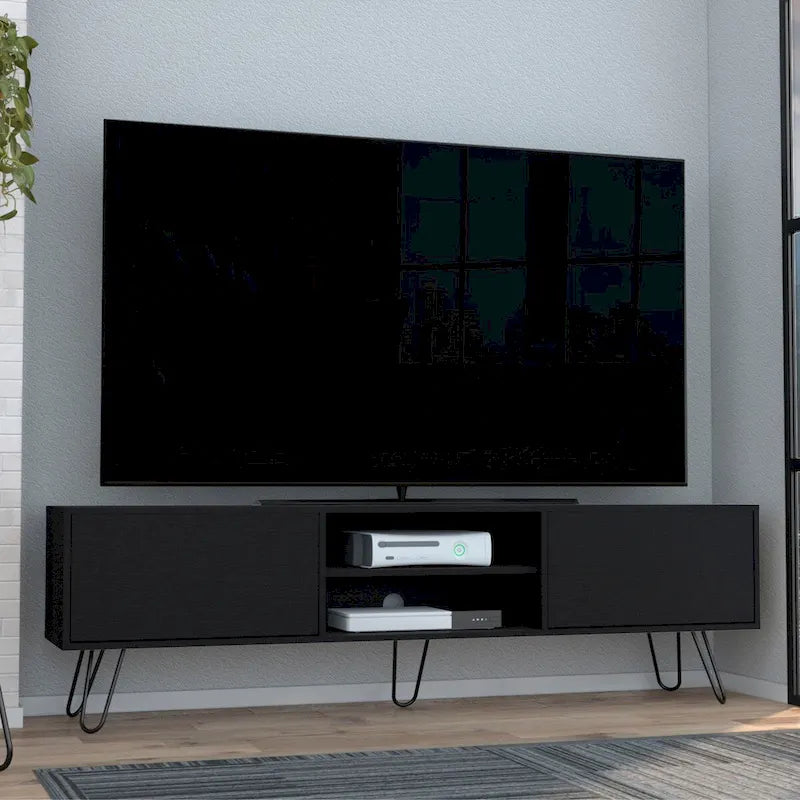 2-Cabinet TV Stand with Hairpin Legs