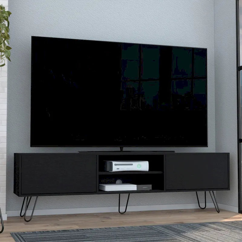2-Cabinet TV Stand with Hairpin Legs