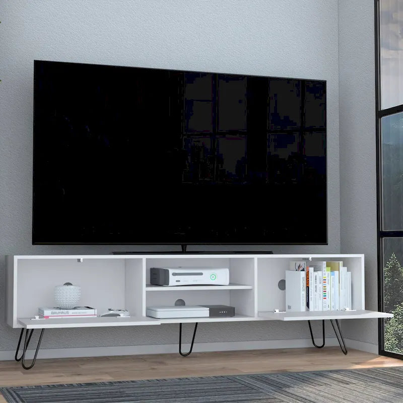2-Cabinet TV Stand with Hairpin Legs