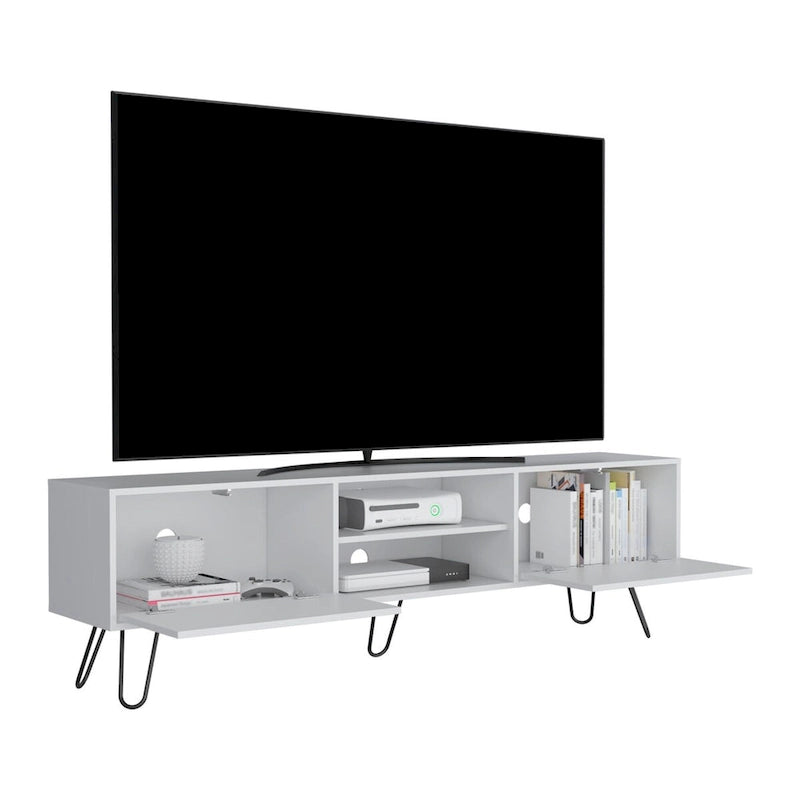 2-Cabinet TV Stand with Hairpin Legs
