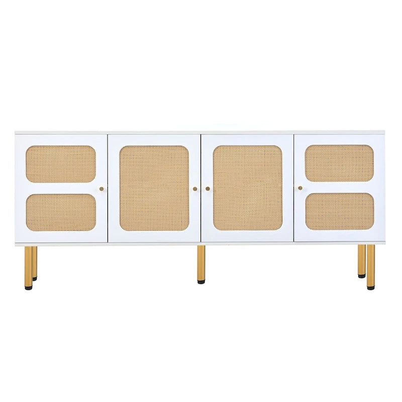Woven Media Console Table for TVs Up to 70"