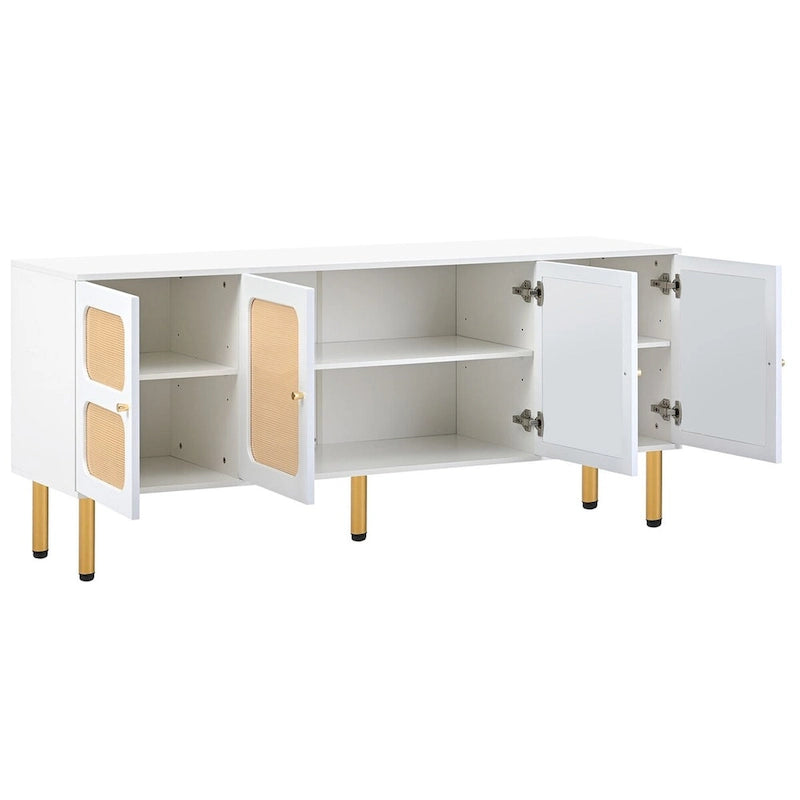 Woven Media Console Table for TVs Up to 70"