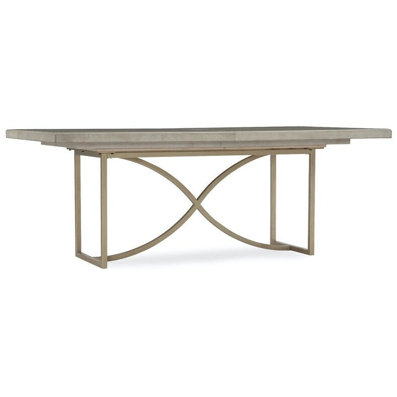 Rectangular Dining Table with Extendable Leaf